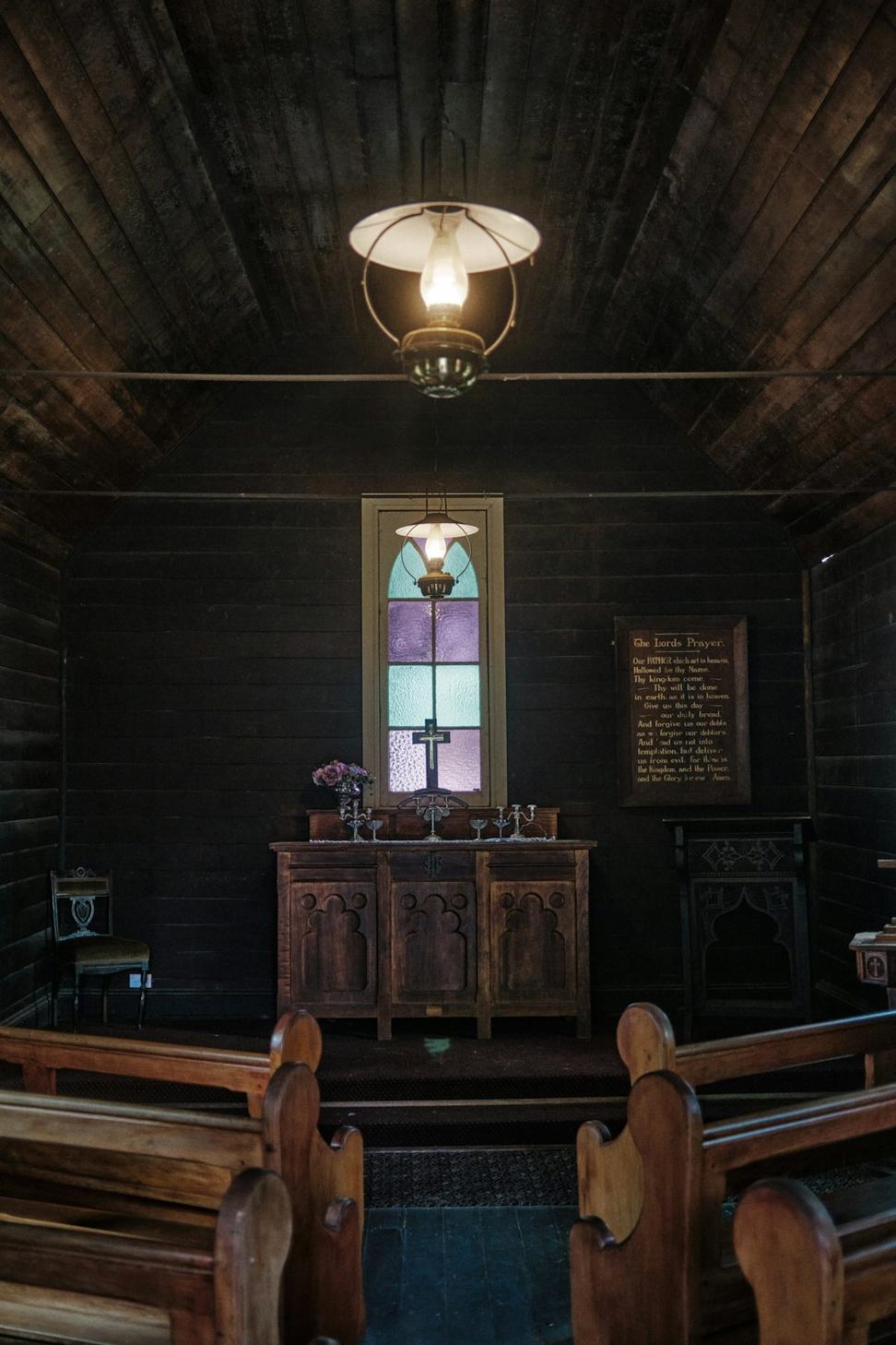 Historic lodge interior